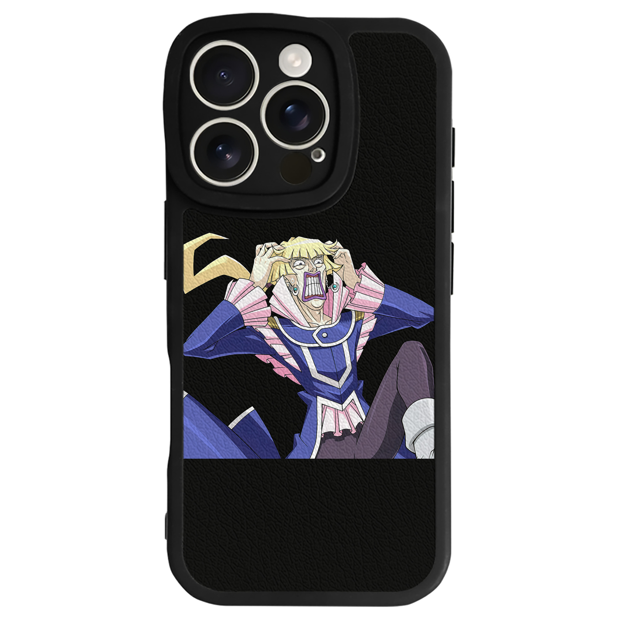 （画像用） 遊☆戯☆王 Yu-Gi-Oh! 【iPhone 16シリーズ対応】シリコンスマホケース（レザー調） 材質：シリコン